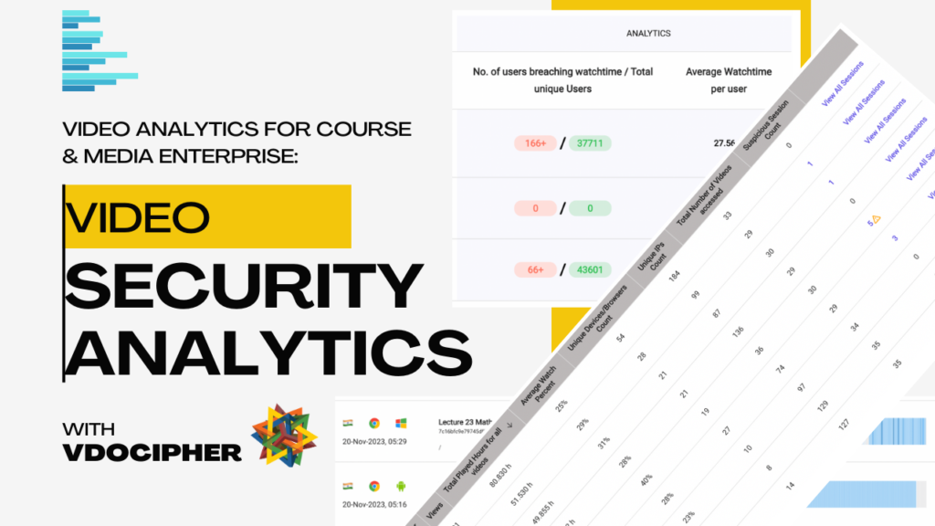 Video Analytics for Course and Media Enterprise