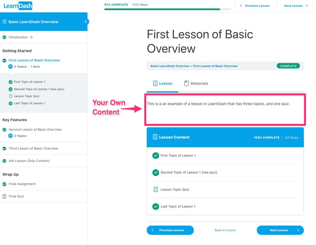 LearnDash Focus Mode