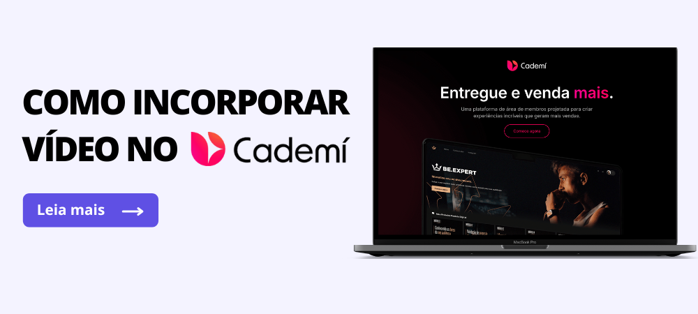 Como Incorporar Vídeo na Cademi