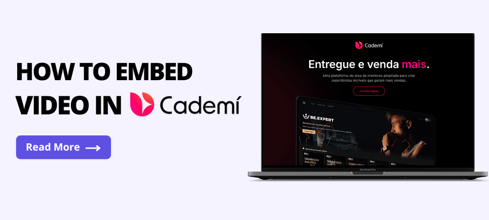 Embed Video in Cademi - video hosting guide